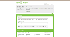 Desktop Screenshot of pingomatic.com