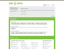 Tablet Screenshot of pingomatic.com