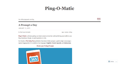 Desktop Screenshot of blog.pingomatic.com